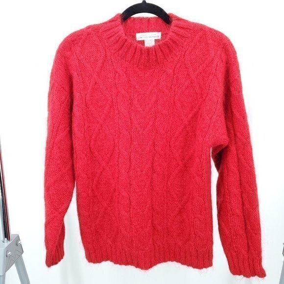 VTG Mohair-Blend Cableknit Sweater S Compagnie Internationale Limited Ex… - Picture 1 of 16